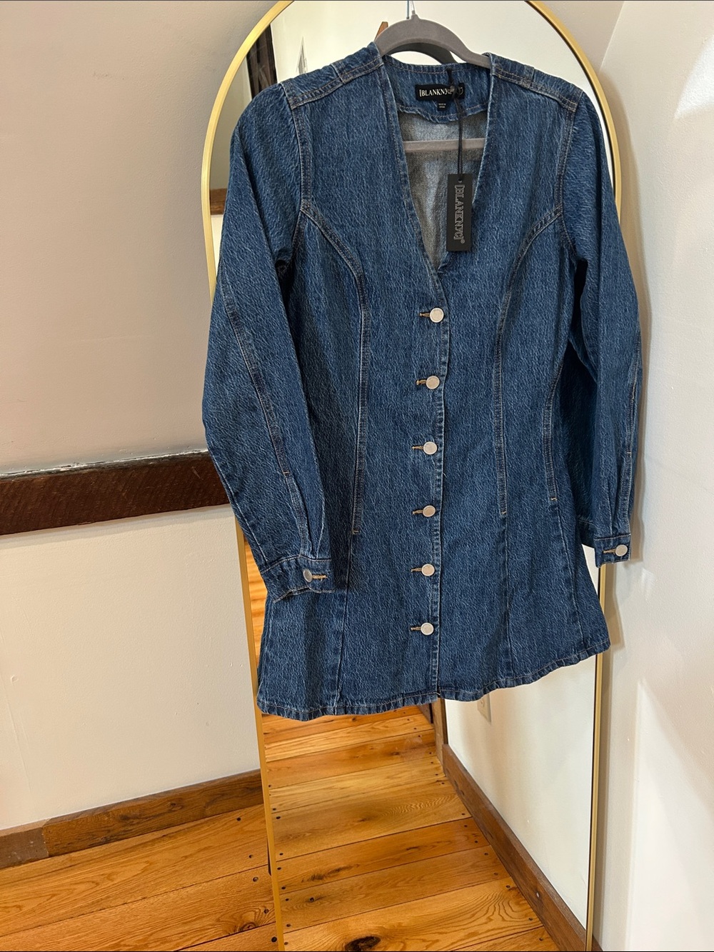 Blank NYC Long Sleeve Denim Dress